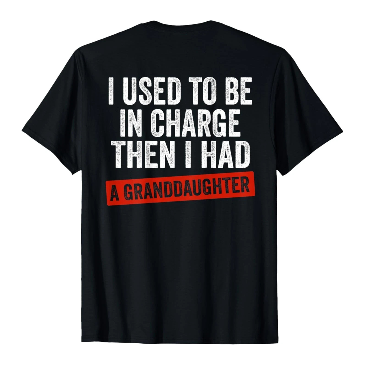 I Used To Be In Charge Then I had A Grand daughter T-Shirt (Back)